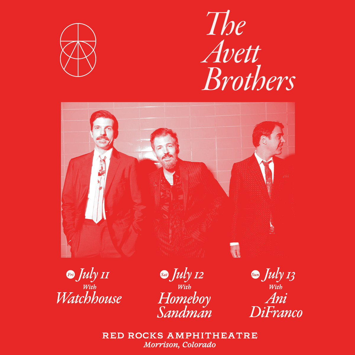 The Avett Brothers Red Rocks Amphitheatre